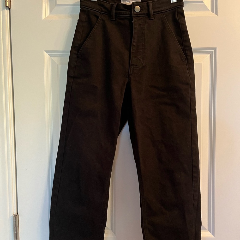 everlane The Straight-Leg Crop in size 00
